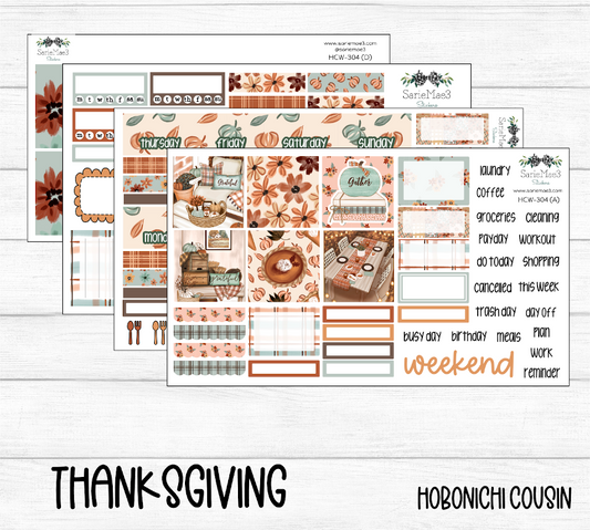 Hobonichi Cousin Kit, Thanksgiving, HCW-304