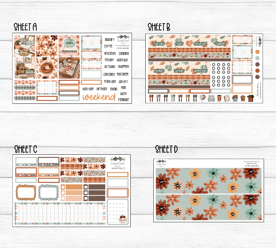 Hobonichi Cousin Kit, Thanksgiving, HCW-304