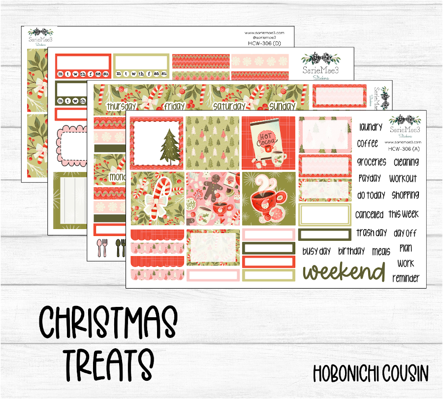 Hobonichi Cousin Kit, Christmas Treats, HCW-306