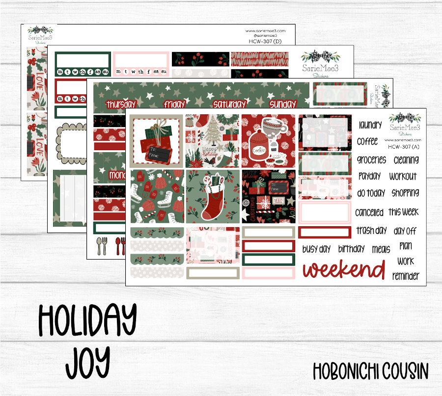 Hobonichi Cousin Kit, Holiday Joy, HCW-307