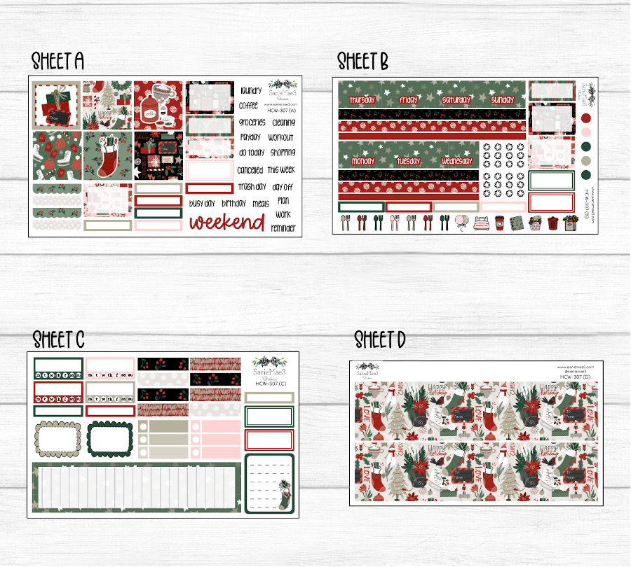 Hobonichi Cousin Kit, Holiday Joy, HCW-307