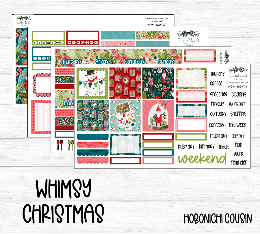 Hobonichi Cousin Kit, Whimsy Christmas, HCW-309