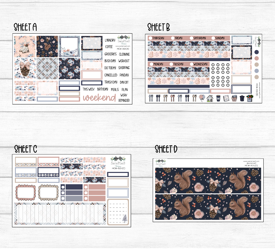 Hobonichi Cousin Kit, Cozy Winter, HCW-313