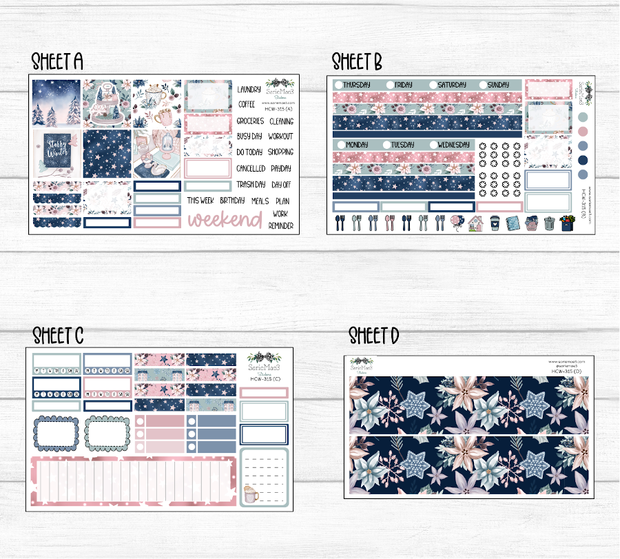 Hobonichi Cousin Kit, Starry Winter, HCW-315