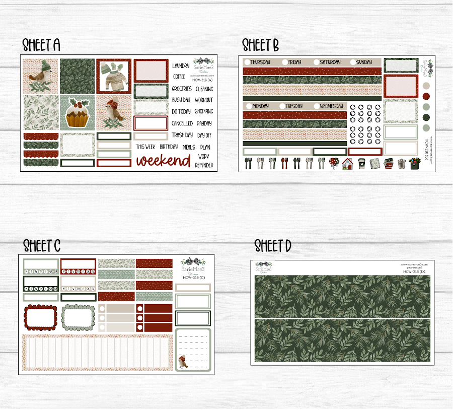 Hobonichi Cousin Kit, Woodland Winter, HCW-316