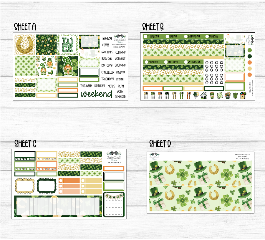 Hobonichi Cousin Kit, Lucky Clover, HCW-317