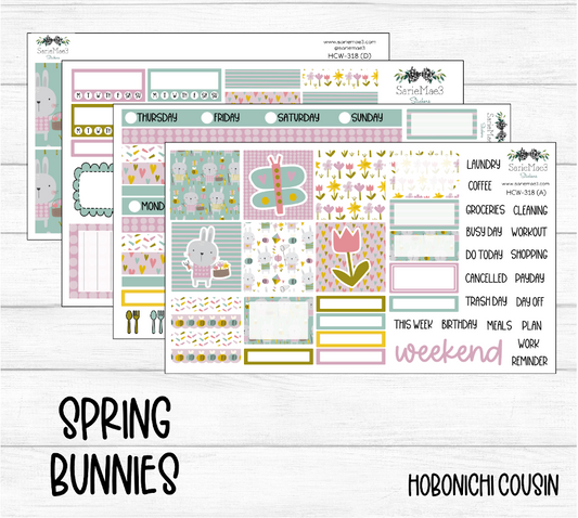 Hobonichi Cousin Kit, Spring Bunnies, HCW-318