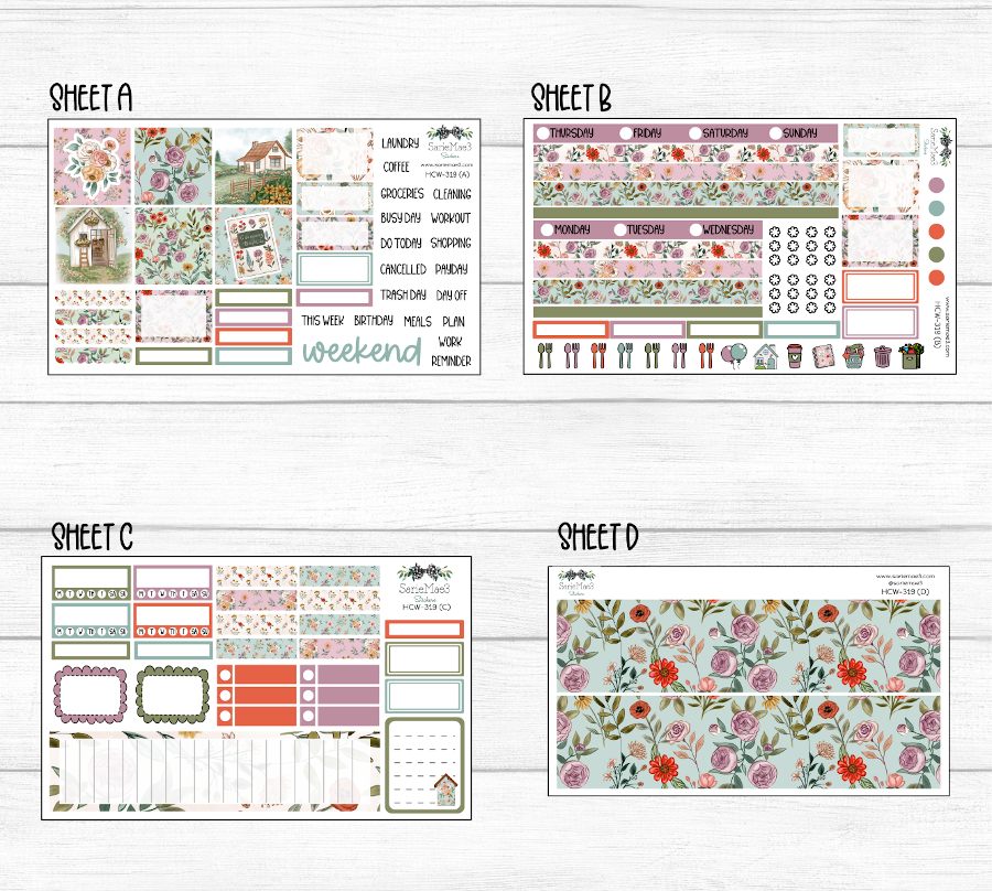 Hobonichi Cousin Kit, Cottage Dream, HCW-319