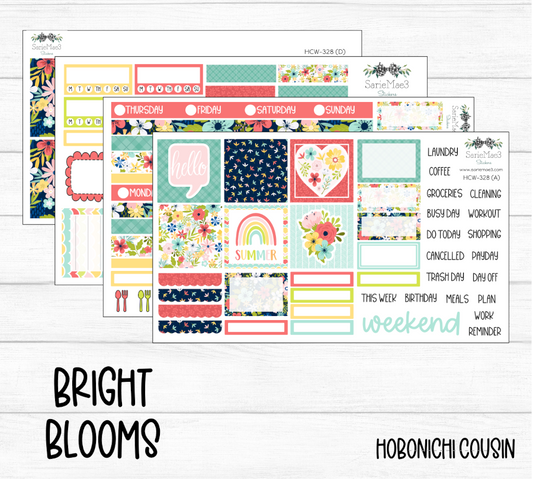Hobonichi Cousin Kit, Bright Blooms, HCW-328