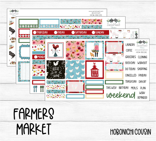 Hobonichi Cousin Kit, Farmers Market, HCW-332