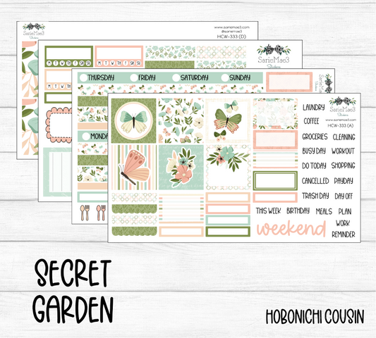 Hobonichi Cousin Kit, Secret Garden, HCW-333