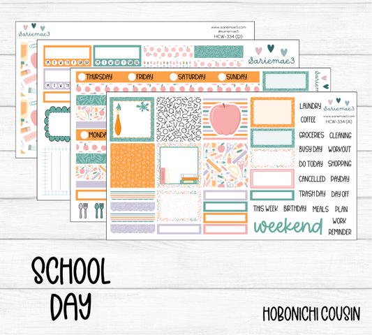 Hobonichi Cousin Kit, School Day, HCW-334