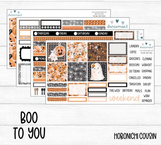 Hobonichi Cousin Kit, Boo To You, HCW-337