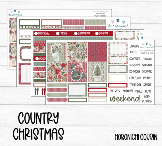 Hobonichi Cousin Kit, Country Christmas, HCW-342