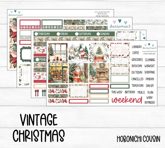 Hobonichi Cousin Kit, Vintage Christmas, HCW-343