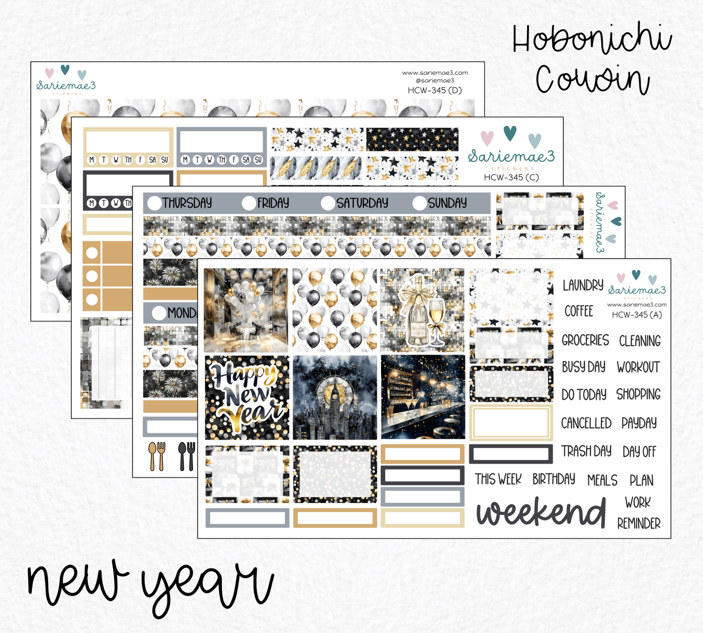 Hobonichi Cousin Kit, New Year, HCW-345