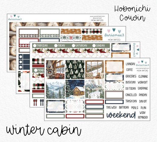 Hobonichi Cousin Kit, Winter Cabin, HCW-347