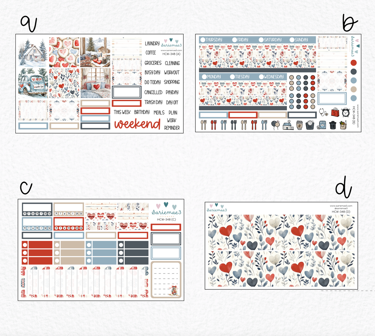 Hobonichi Cousin Kit, Winter in Love, HCW-348