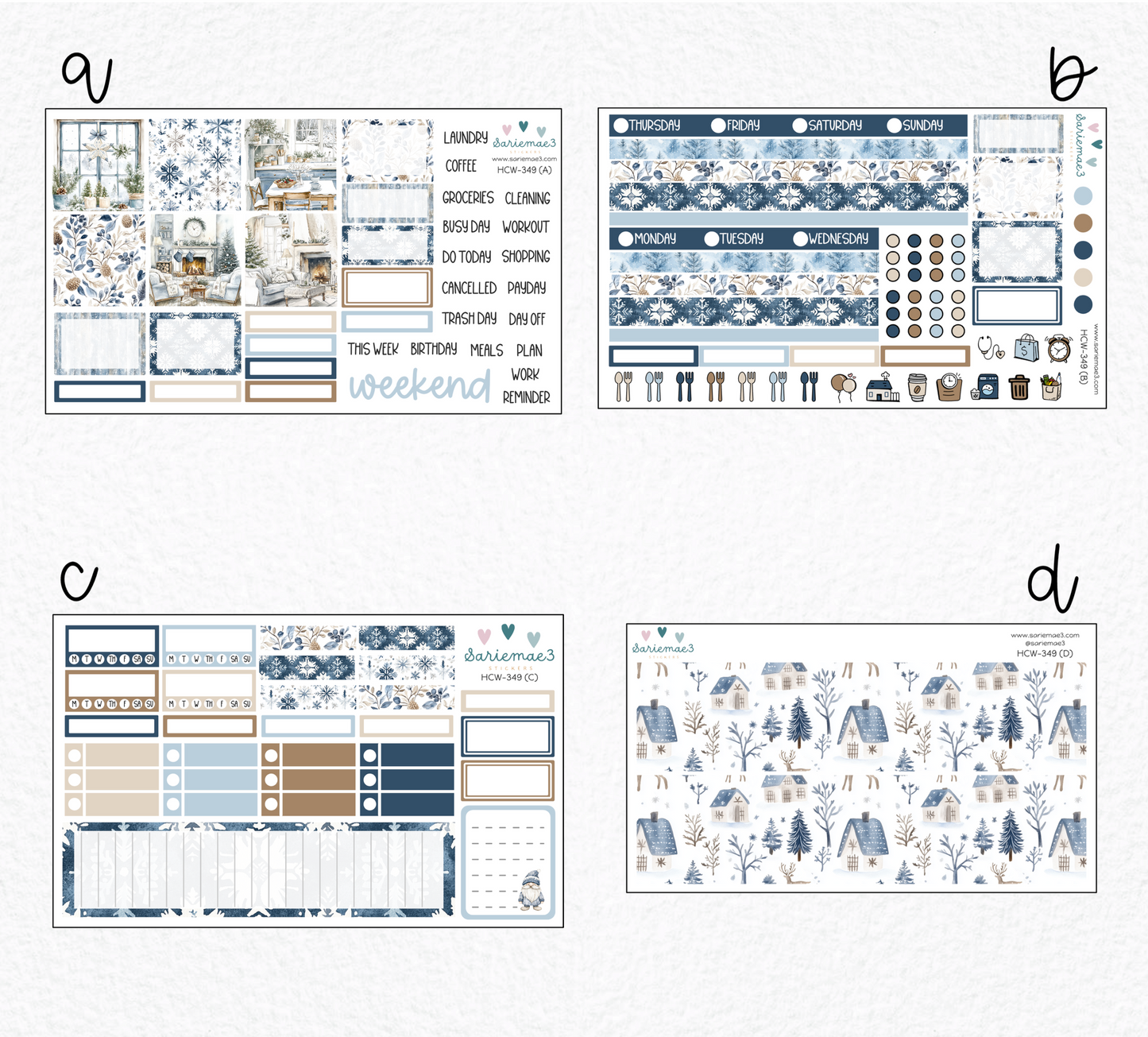 Hobonichi Cousin Kit, Nordic Winter, HCW-349