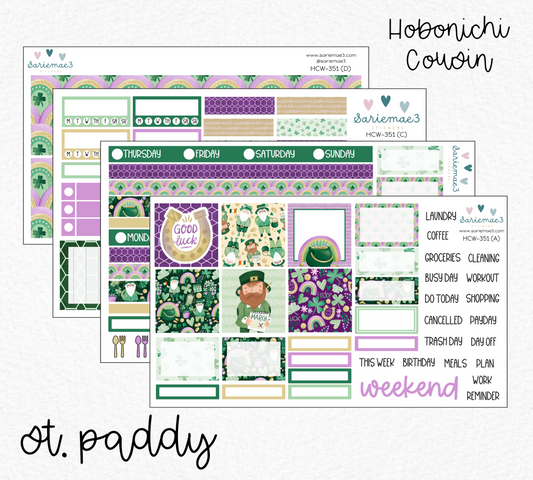 Hobonichi Cousin Kit, St. Paddy, HCW-351