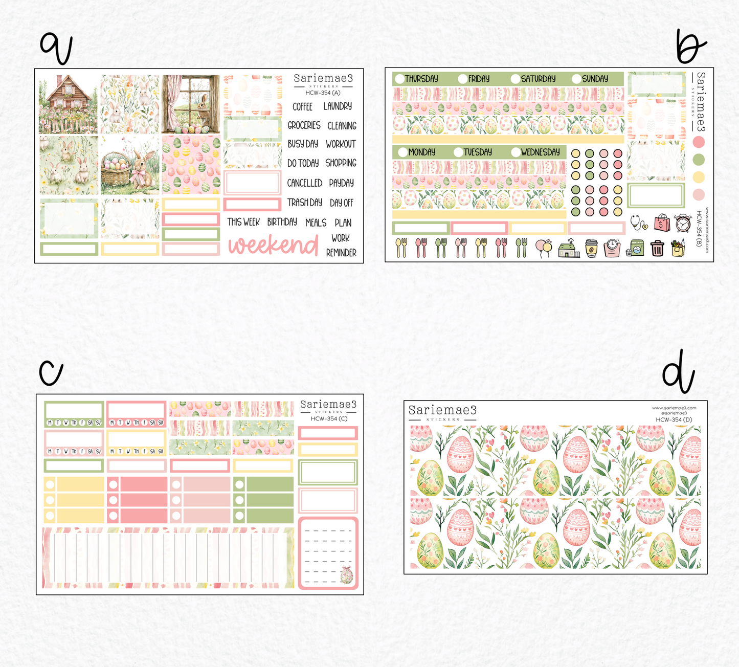 Hobonichi Cousin Kit, Joyful Easter, HCW-354