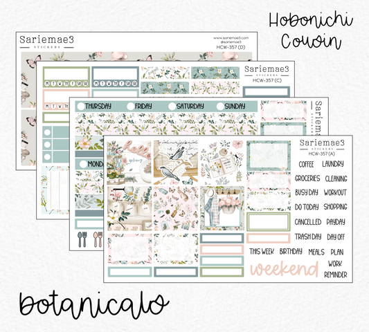 Hobonichi Cousin Kit, Botanicals, HCW-357