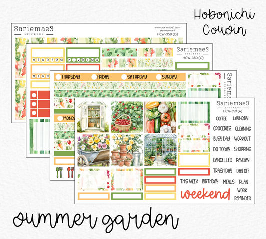 Hobonichi Cousin Kit, Summer Garden, HCW-359
