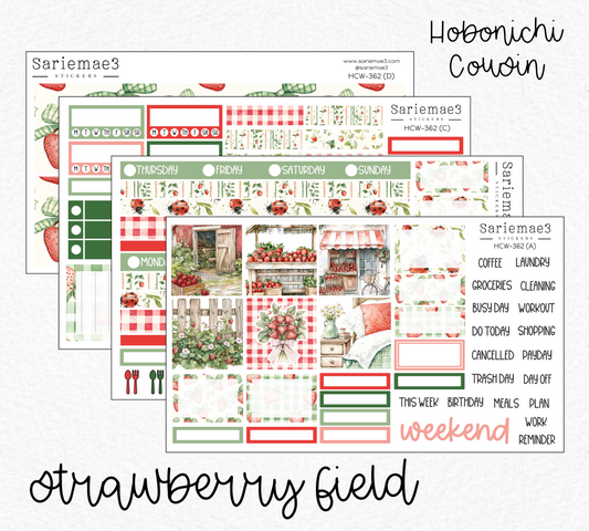Hobonichi Cousin Kit, Strawberry Field, HCW-362
