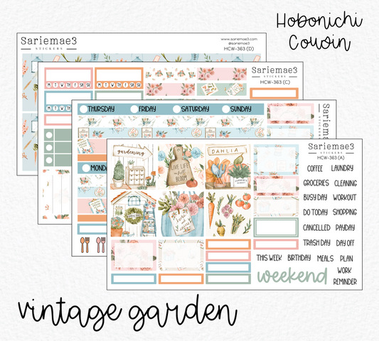 Hobonichi Cousin Kit, Vintage Garden, HCW-363
