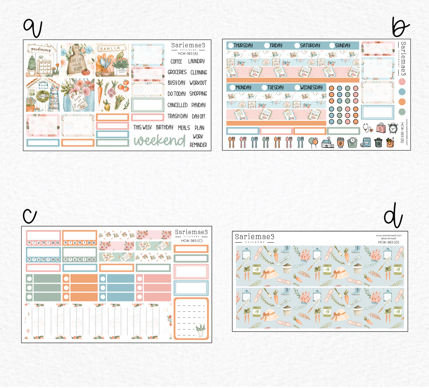Hobonichi Cousin Kit, Vintage Garden, HCW-363