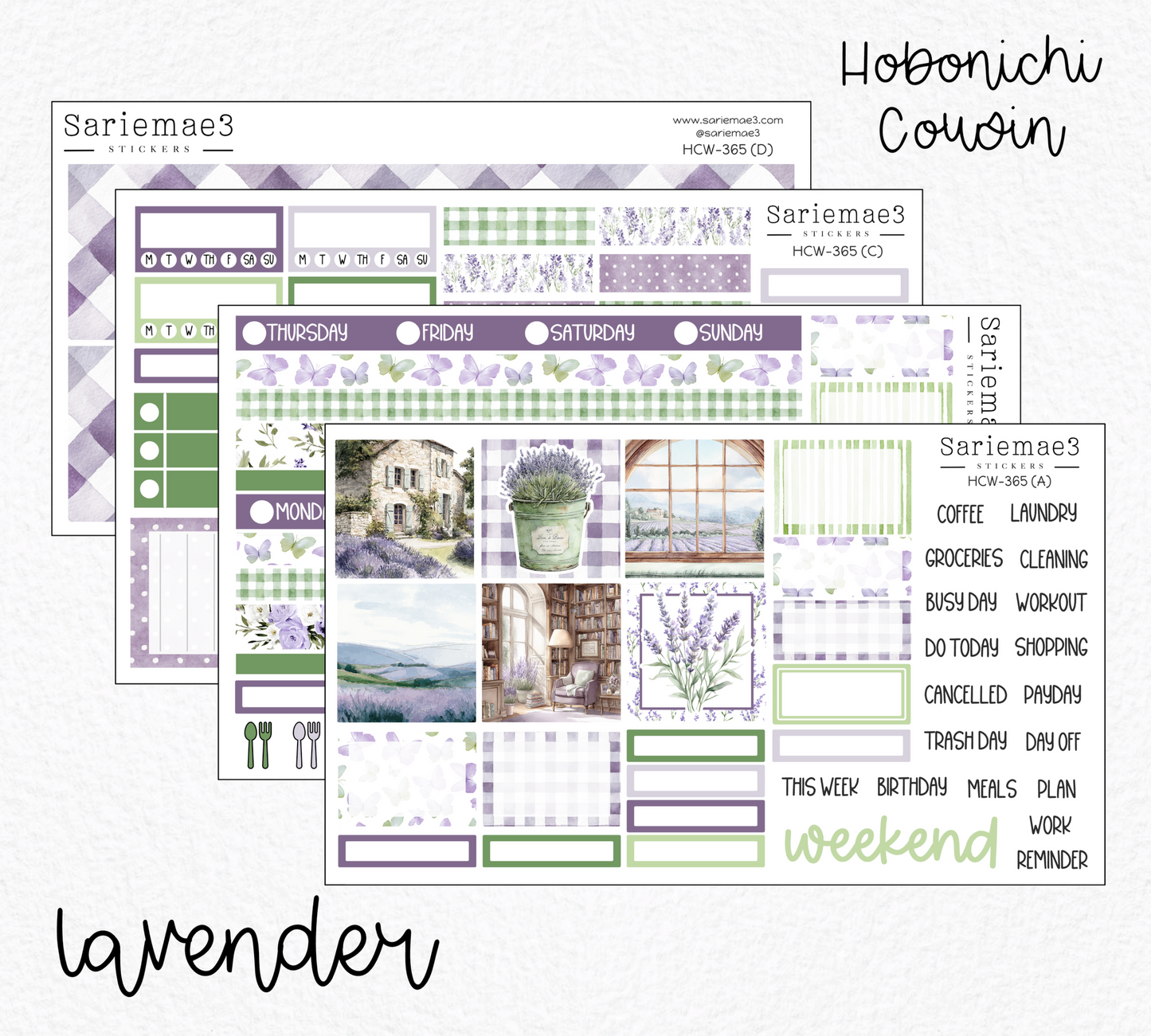 Hobonichi Cousin Kit, Lavender, HCW-365