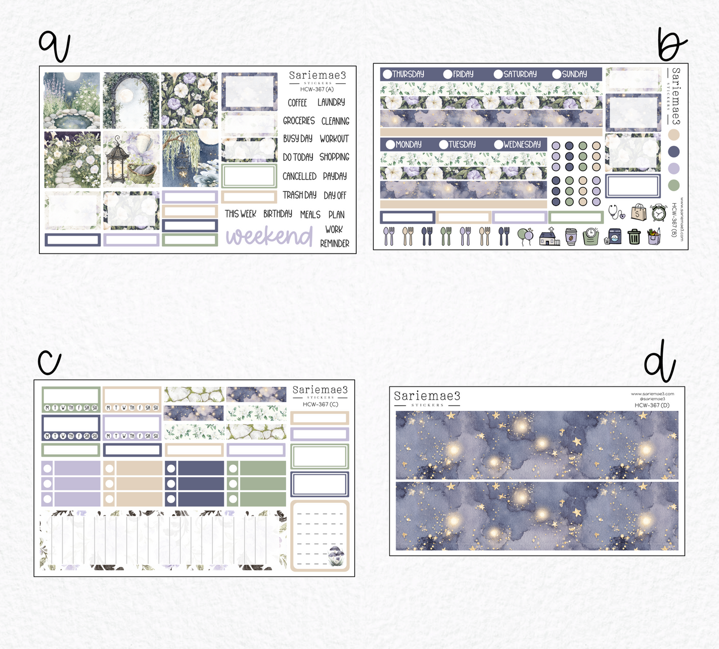 Hobonichi Cousin Kit, Firefly Garden, HCW-367