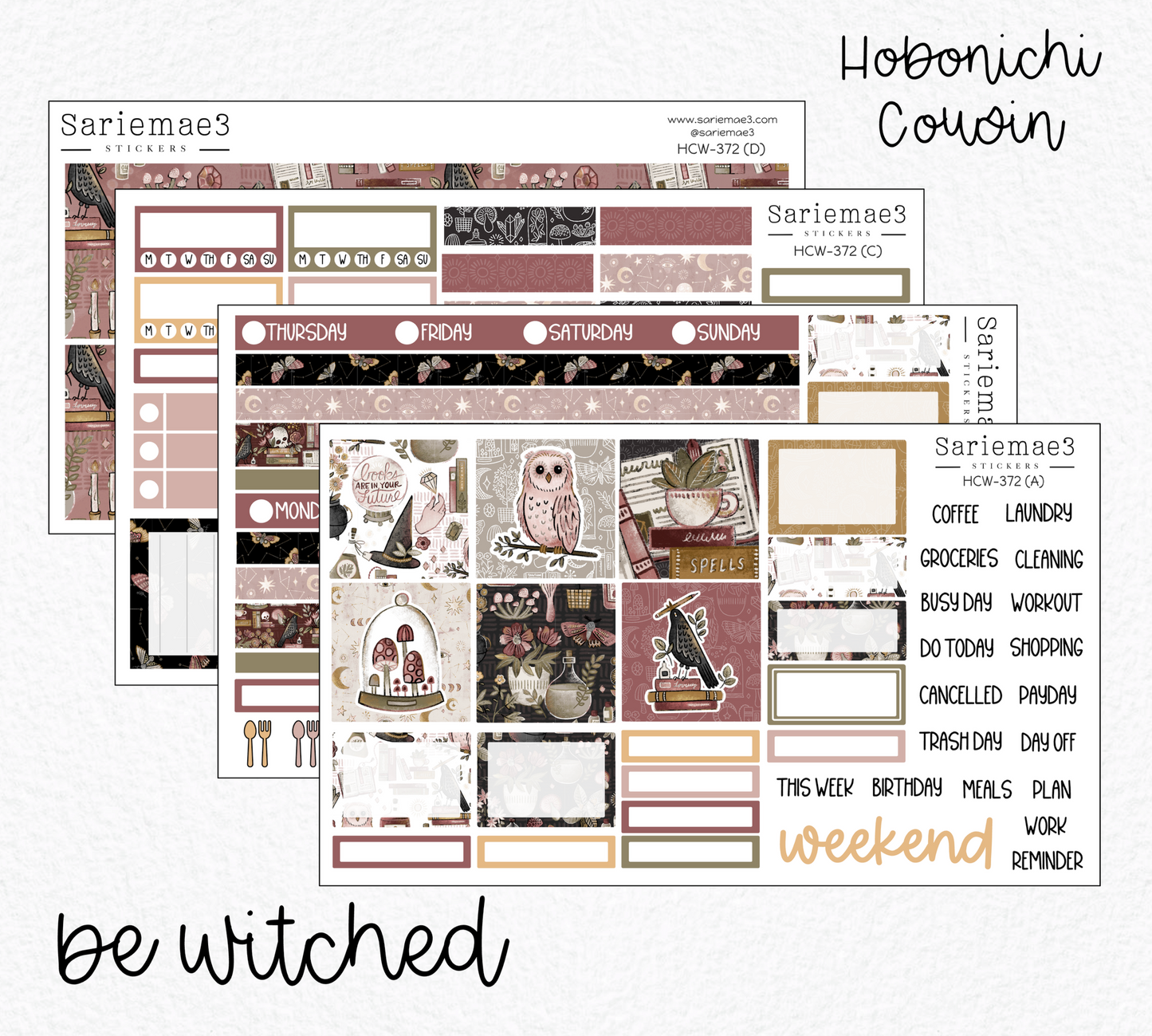 Hobonichi Cousin Kit, Be Witched, HCW-372
