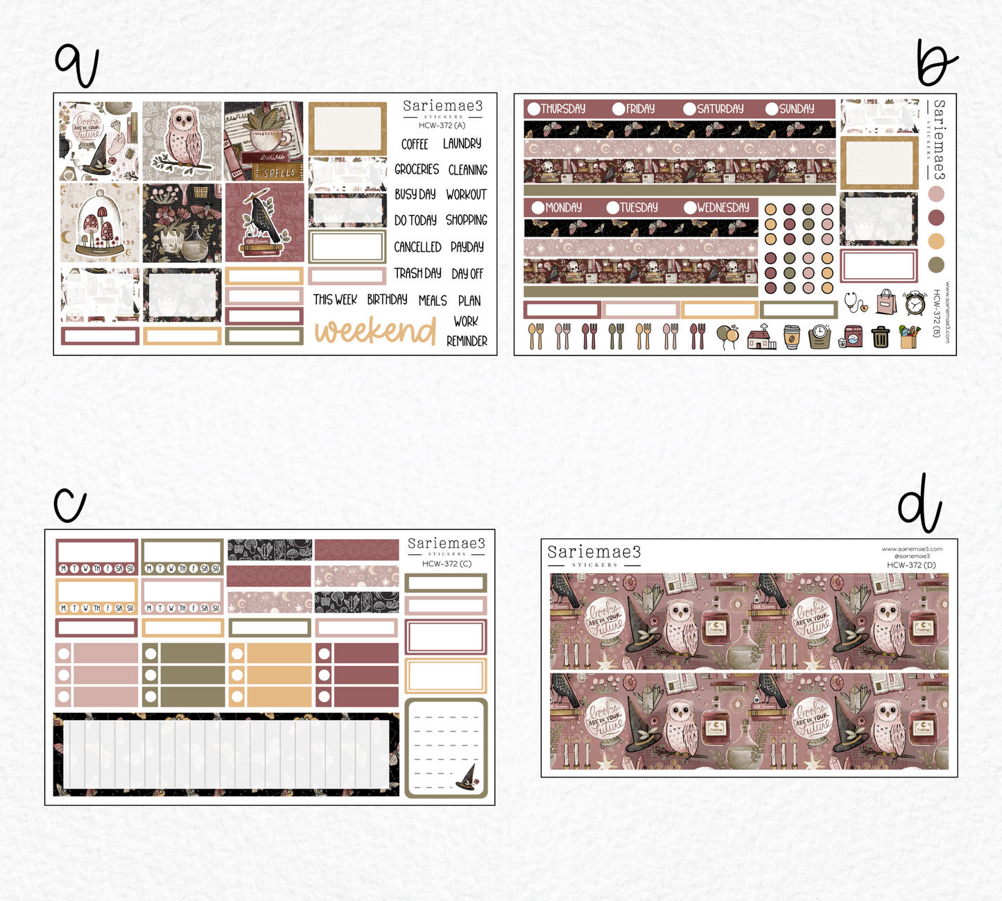 Hobonichi Cousin Kit, Be Witched, HCW-372