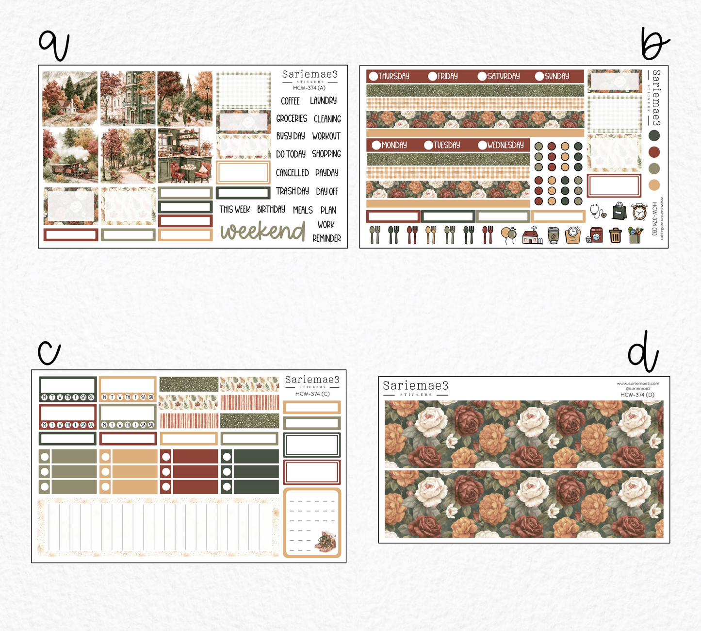 Hobonichi Cousin Kit, Fall Adventure, HCW-374