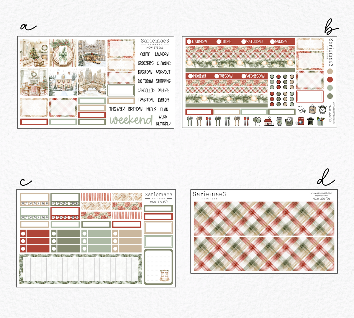 Hobonichi Cousin Kit, Warm Holidays, HCW-376