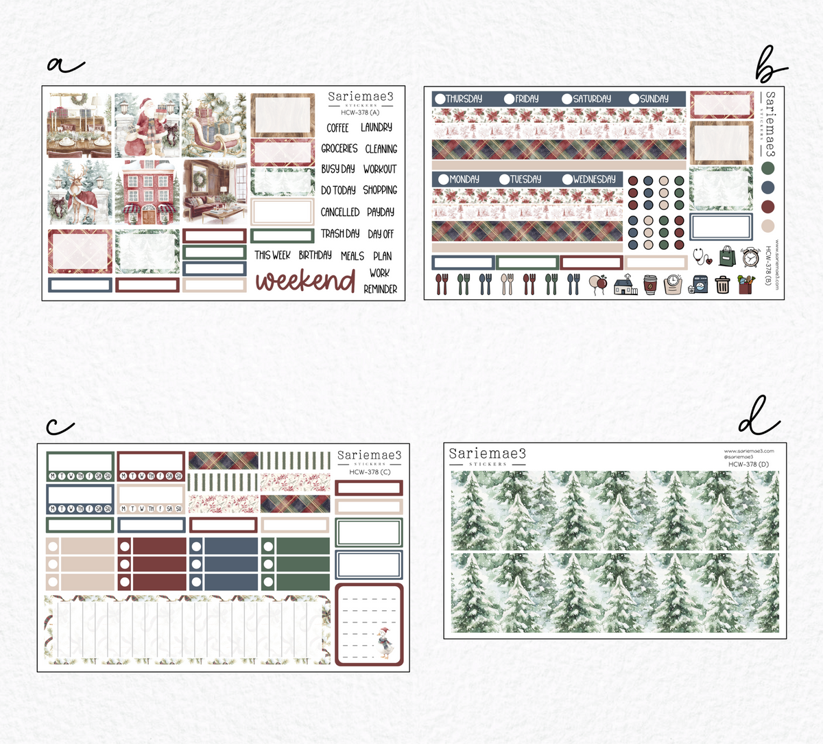 Hobonichi Cousin Kit, Velvet Holiday, HCW-378