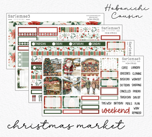 Hobonichi Cousin Kit, Christmas Market, HCW-379
