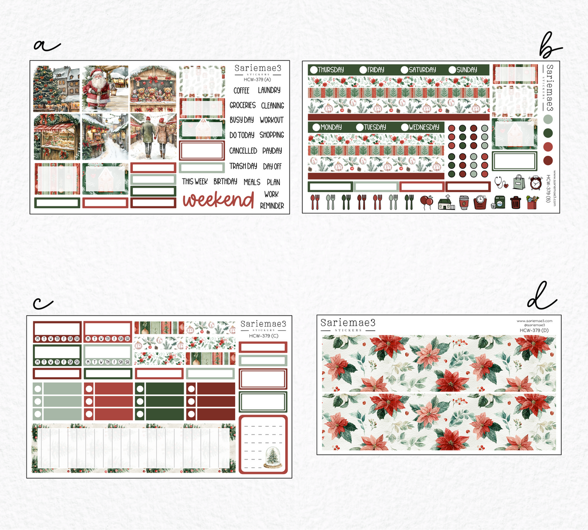 Hobonichi Cousin Kit, Christmas Market, HCW-379