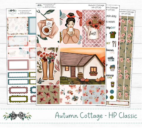 Happy Planner Weekly Kit, Autumn Cottage, HP-177