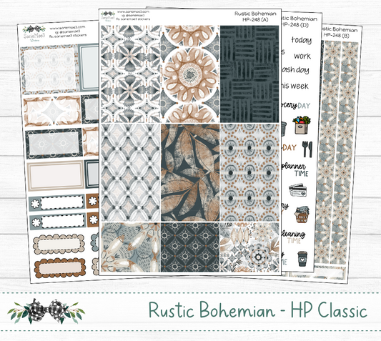 Happy Planner Weekly Kit, Rustic Bohemian, HP-248