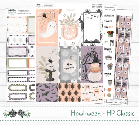 Happy Planner Weekly Kit, Howl-ween, HP-254