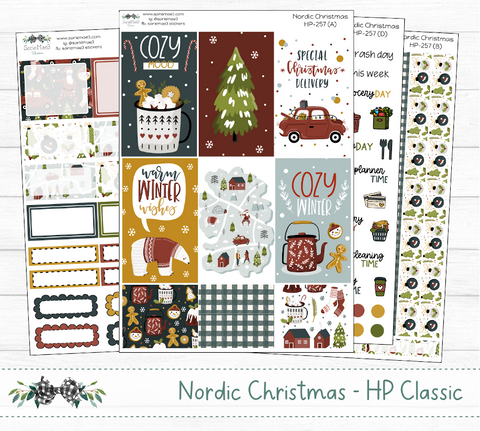 Happy Planner Weekly Kit, Nordic Christmas, HP-257