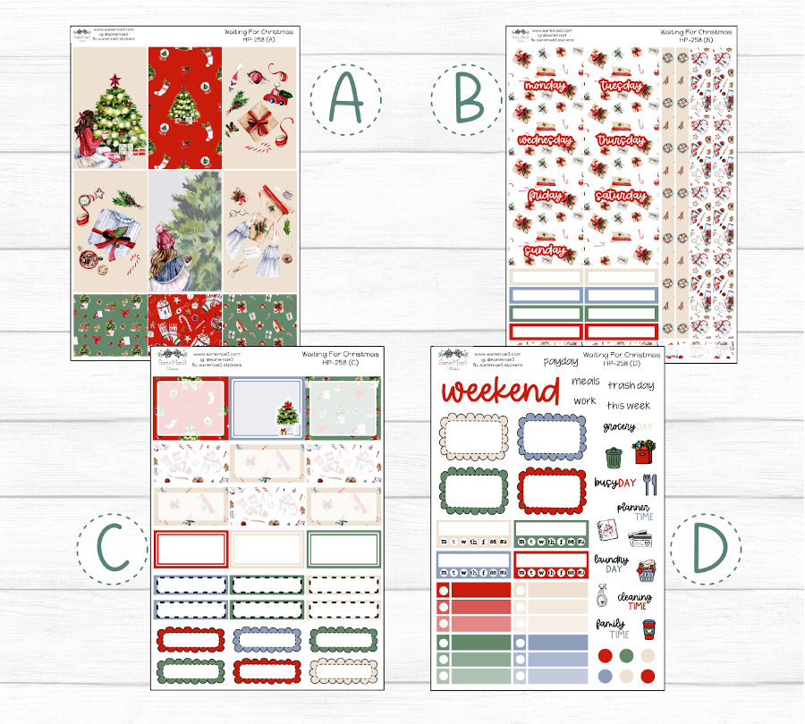 Happy Planner Weekly Kit, Waiting For Christmas, HP-258