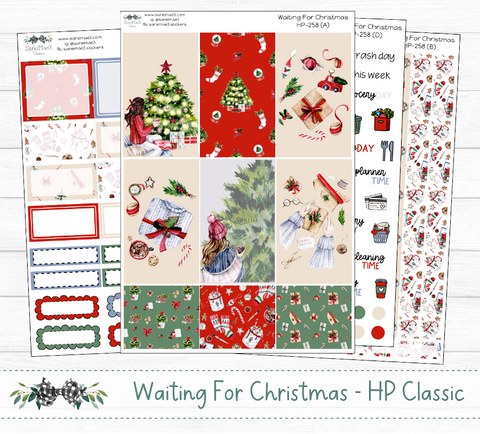 Happy Planner Weekly Kit, Waiting For Christmas, HP-258