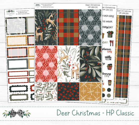 Happy Planner Weekly Kit, Deer Christmas, HP-260