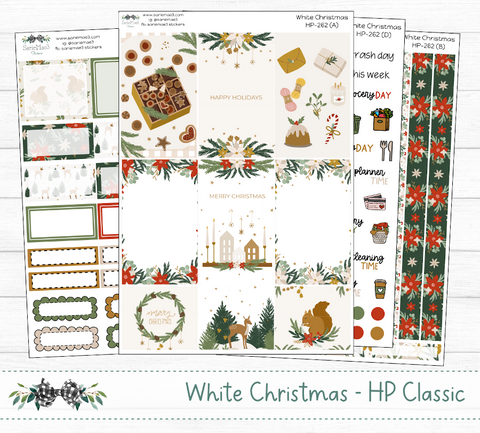 Happy Planner Weekly Kit, White Christmas, HP-262