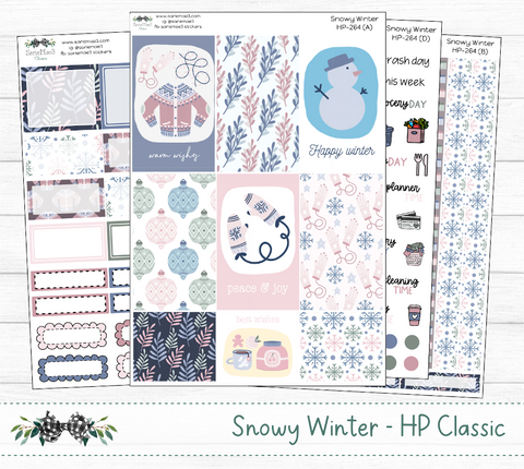 Happy Planner Weekly Kit, Snowy Winter, HP-264