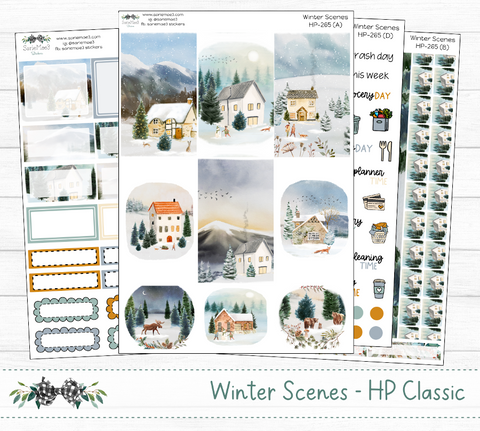 Happy Planner Weekly Kit, Winter Scenes, HP-265