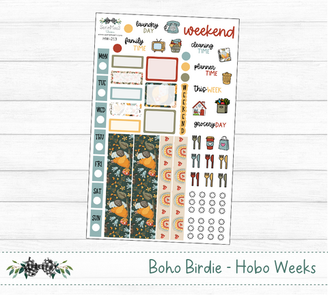 Hobonichi Weeks Kit, Boho Birdie, HW-213